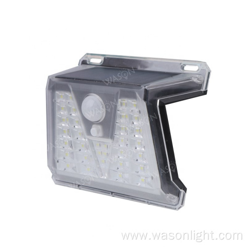 2023 New Wireless 33LED Crystal Design Sensor Activated Wall Light IP65 Waterproof Solar Garden Motion Light For Yard And Patio